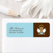 Étiquette Précieux bébé garçon Christening (En situation)