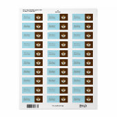 Étiquette Précieux bébé garçon Christening (Feuille entière)