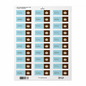 Étiquette Précieux bébé garçon Christening (Feuille entière)