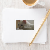 Étiquette Précieux Kitty blanc (En situation)