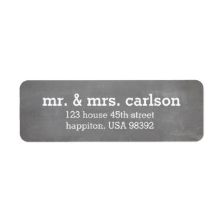Étiquette Premier Noël en tant que Monsieur. & Mme Chalkboar