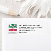 ÉTIQUETTE PREMIER NOËL EN TANT QUE NOUVELLE DISCOURS DE NOUV (En situation)