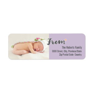 Étiquette Première photo personnalisée de Noël du bébé, viol