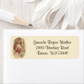 Étiquette Première Sainte Communion Jésus Fille Traditionnel (En situation)