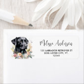 Étiquette Prenez du temps - Black Lab - Black Labrador (En situation)