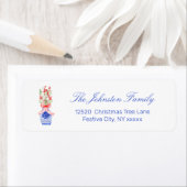 Étiquette Preppy Ginger Jar Holiday Adresse de retour (En situation)