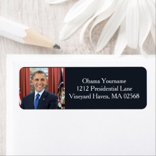 Étiquette Président Barack Obama 2ème mandat Portrait Discou