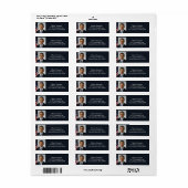 Étiquette Président Barack Obama Premier mandat Portrait Dis (Feuille entière)