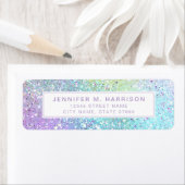 Étiquette Pretty Rainbow Return Address Labels (En situation)