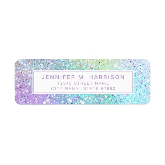 Étiquette Pretty Rainbow Return Address Labels (Devant)