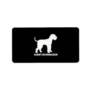 Étiquette prime de schnauzer géant