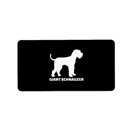 Étiquette prime de schnauzer géant (Devant)