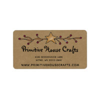 PRIMITIVE STAR & BERRIES ON KRAFT RETOUR ADRESSE