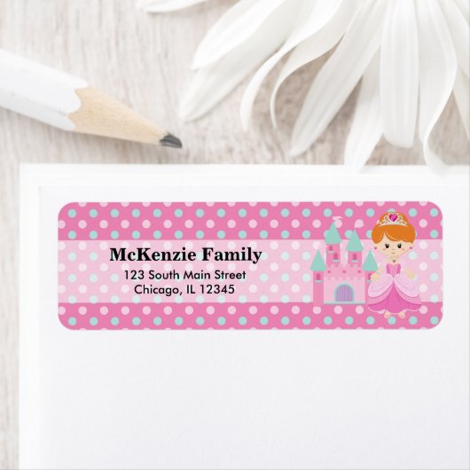 Étiquette Princesse & Château (En situation)