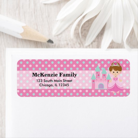 Étiquette Princesse & Château (En situation)