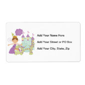 Étiquette Princesse de brune (Devant)