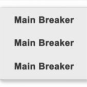 Étiquette principal de rupture 3 (Devant)