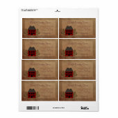 Étiquette principal des affaires de la maison (Feuille entière)