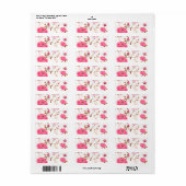 Étiquette printemps (Feuille entière)