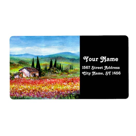 ÉTIQUETTE PRINTEMPS EN TOSCANE (Devant)