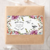 Étiquette printemps floral rustique script canard oeuf carto (En situation)