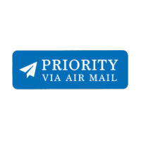 PRIORITÉ VIA AIR MAIL 紙 飛 行 papier 機 avion origami