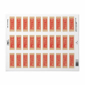 Étiquette privé (Feuille entière)