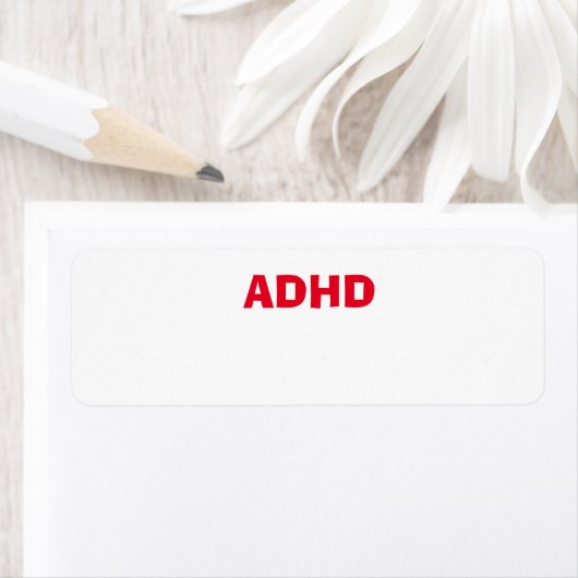Étiquette Problème de santé ADHD (En situation)
