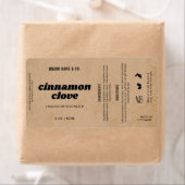 Étiquette  Product Customizable Brown Rustic Label (En situation)