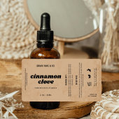 Étiquette  Product Customizable Brown Rustic Label