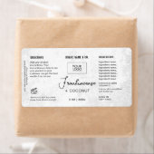 Étiquette Product Customizable White Rustic Label (En situation)