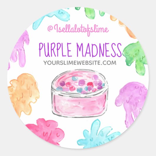 Étiquette produit autocollant pour entreprise minc (Devant)