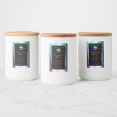 Étiquette produit avec logo Turquoise Parties scin (Bouteilles)