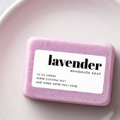 Étiquette Produit blanc moderne