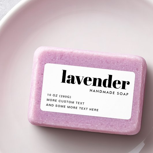 Étiquette Produit blanc moderne