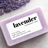 Étiquette Produit blanc moderne