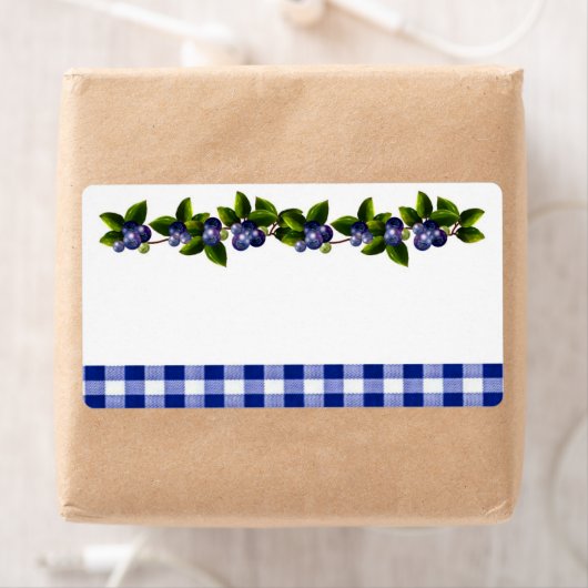 Étiquette produit Blueberries (En situation)