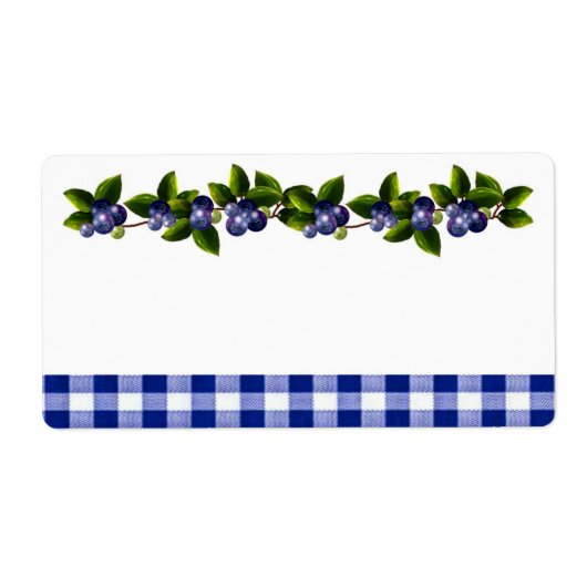 Étiquette produit Blueberries (Devant)