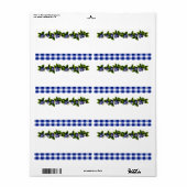 Étiquette produit Blueberries (Feuille entière)