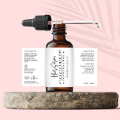 Étiquette Produit de bouteille à goutte cosmétique minimalis