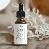 Étiquette Produit de bouteille à goutte cosmétique minimalis