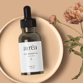 Étiquette produit de bouteille de beauté cosmétiqu