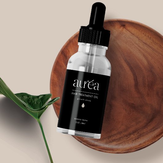 Étiquette produit de bouteille de beauté cosmétiqu