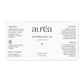 Étiquette produit de bouteille de beauté cosmétiqu (Devant)