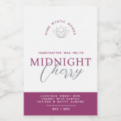 Étiquette produit de fusion de cire rouge cerise (Étiquettes simples)