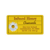 Étiquette Produit de miel infusé de chamomille (Devant)