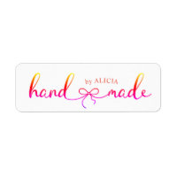 Produit de script élégant fait main Monogram Étiqu