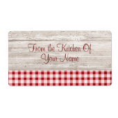 Étiquette produit de table de pays (Devant)