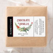 Étiquette Produit de typographie de vacances moderne (En situation)