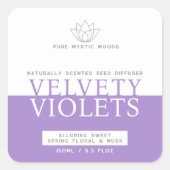 Étiquette produit du diffuseur violet muet violet  (Devant)